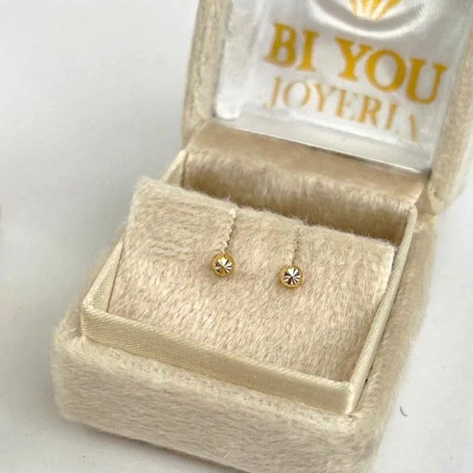 Topos Bola Diamantada 0.40gr 3mms Oro Amarillo
