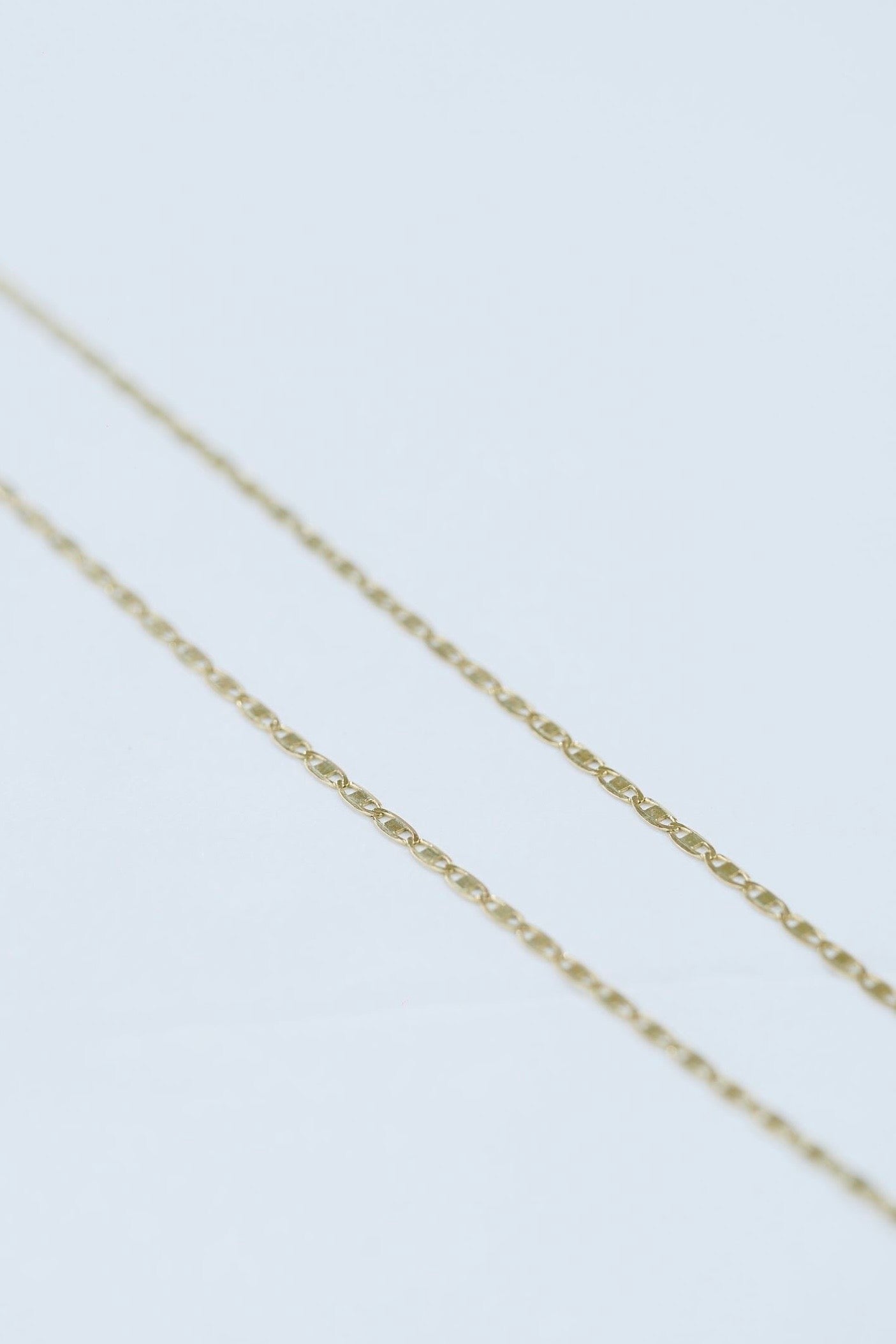 Cadena Escalera Plana 1.48gr 50cm Oro Amarillo Italy