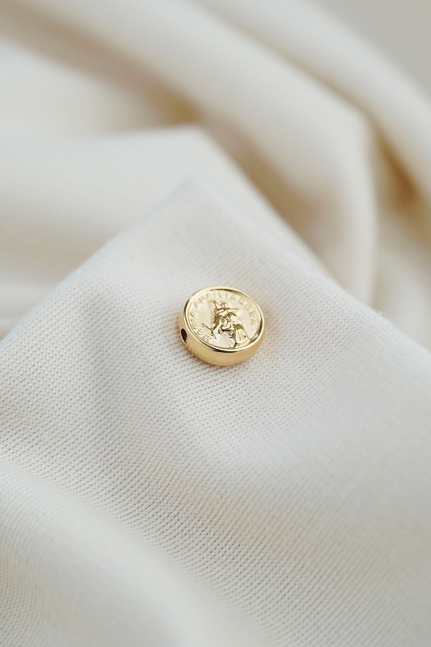 Herraje María Auxiliadora Tambor 0.62gr 10mm Oro Amarillo