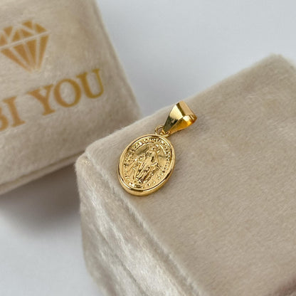 Dije Virgen Milagrosa 1.46gr 2.7cm Oro Amarillo