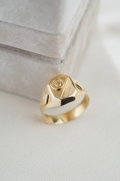 Anillo Rx 3.95gr Talla 11 1/2 Oro Amarillo