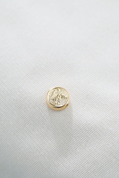 Herraje San Miguel Arcángel Tambor 0.66gr 8mm Oro Amarillo