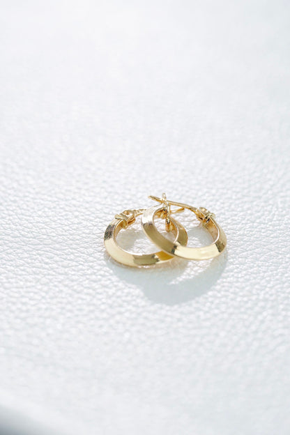Candongas Lisas 1.20gr 1.5cm Oro Amarillo