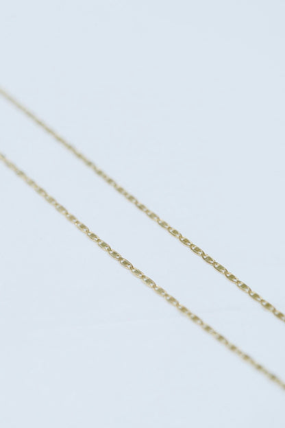 Cadena Escalera Plana 1.48gr 50cm Oro Amarillo Italy