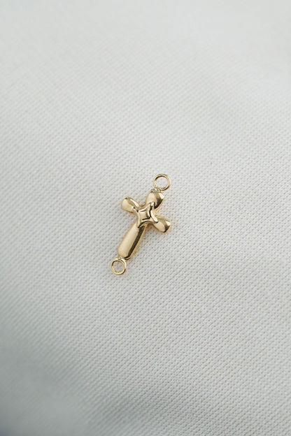 Herraje Cruz Cristo 0.37gr 9mm Oro Amarillo