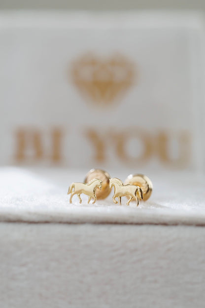 Topos Caballo 0.60gr 6.3mm Oro Amarillo