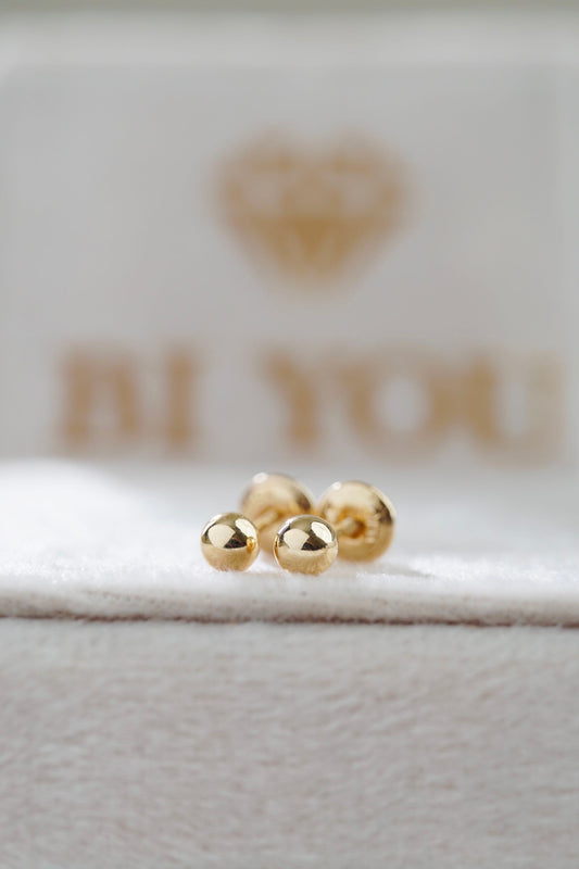 Topos Bola Lisa 0.52gr 5mm Oro Amarillo